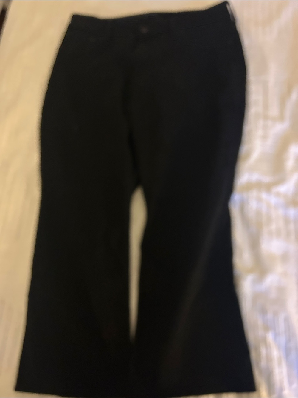 J. Crew Black Curvy Mid-Rise Flare Crop Jeans